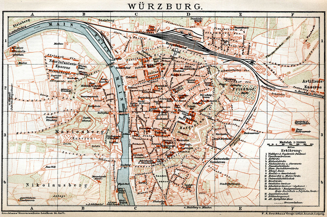 Stadtplan Wurzburg