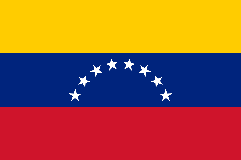 Auf dem Bild ist die Flagge von Venezuela zu sehen