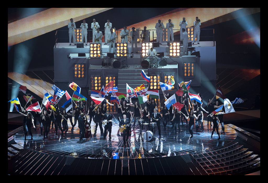 Auf dem Bild sind Künstler beim Eurovision Song Contest 2011 zu sehen