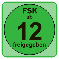 Auf dem Bild ist das FSK-Zeichen ab 12 Jahren zu sehen
