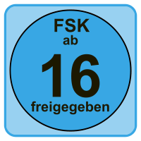 Auf dem Bild ist das FSK-Zeichen ab 16 Jahren zu sehen