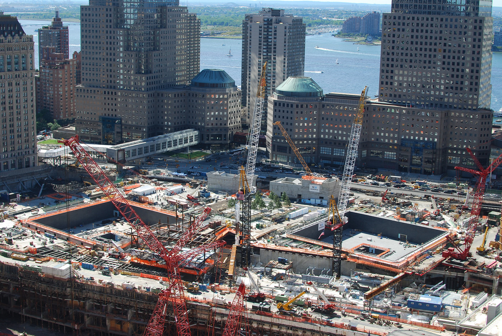 Auf dem Bild ist Ground Zero in New York zu sehen